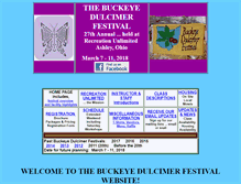 Tablet Screenshot of buckeyedulcimerfestival.com